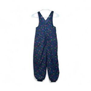 NWOT Hanna Andersson Dark Blue Floral Insualted Snow Ski Bibs Overalls Girls 6/7